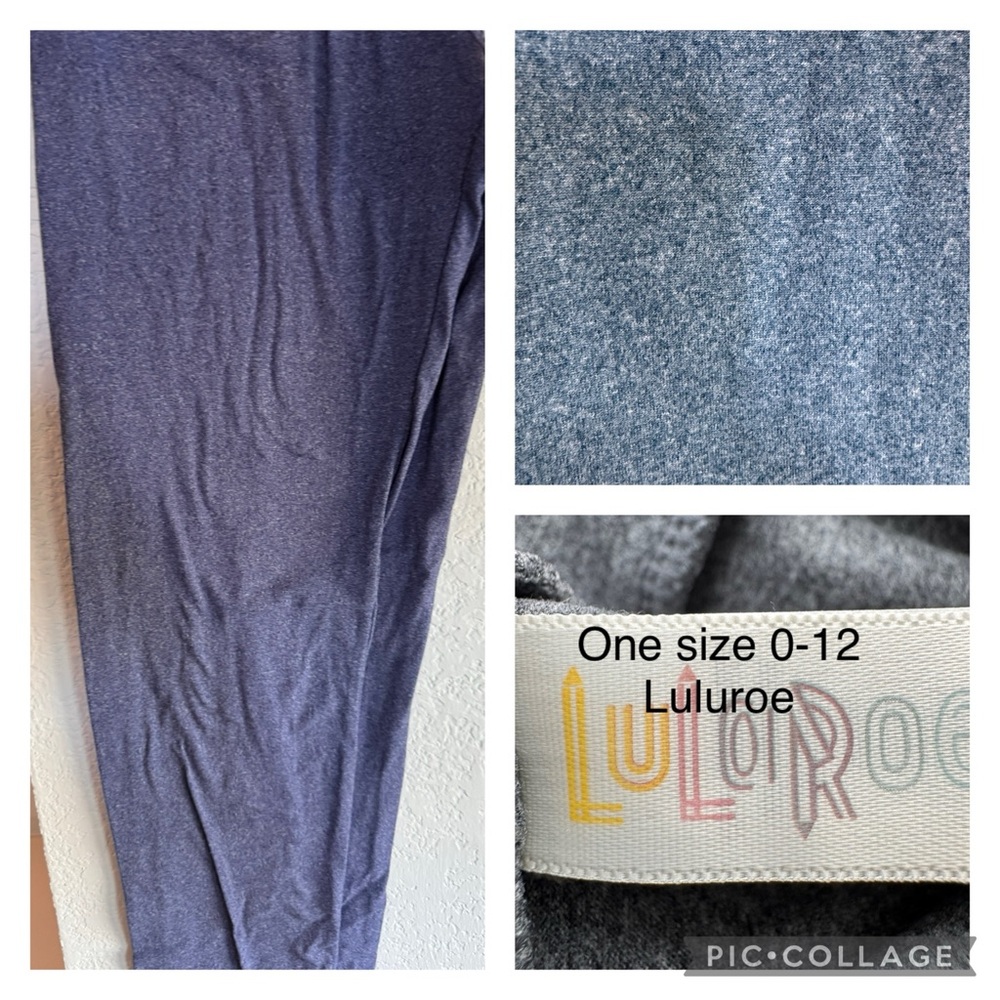 LuLaRoe heather navy blue One Size0-12 LuLaRoe leggings